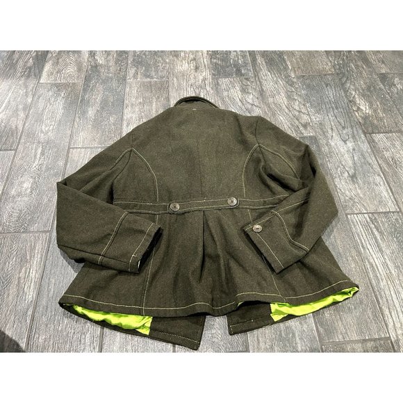 GENTLY USED BLACK LIPSTICK CROP PEACOAT- SIZE XL - Picture 2 of 3